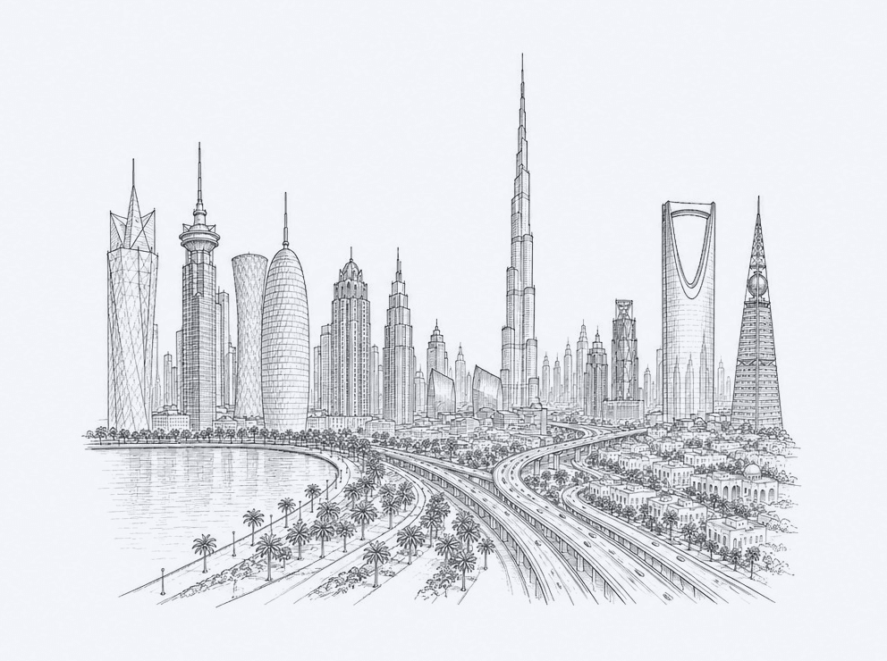 Footer skyline